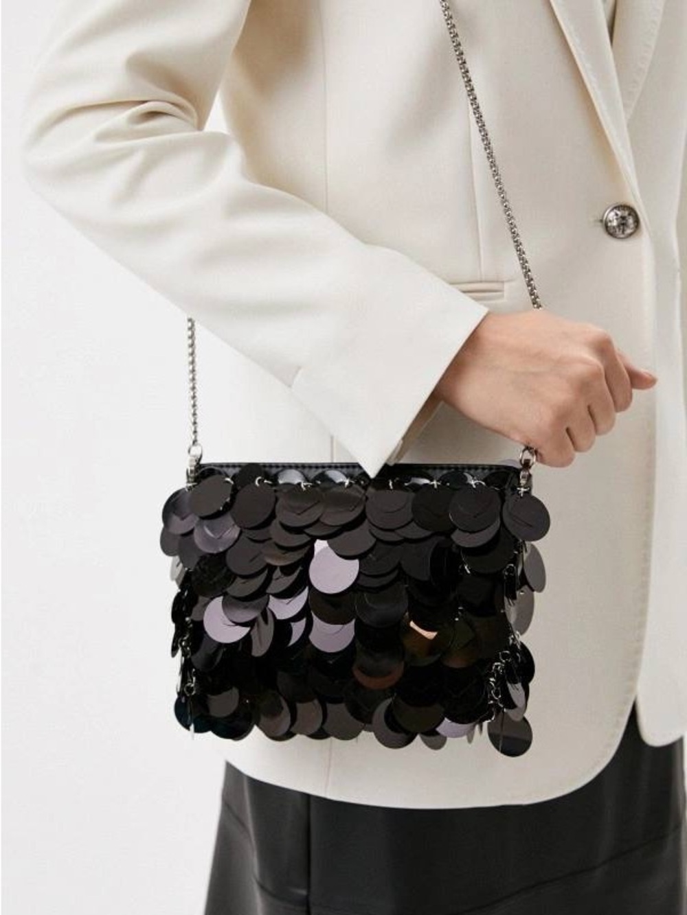 Max & Co Black Sequin Bag, never worn with tag